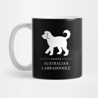 Australian Labradoodle White Silhouette Mug